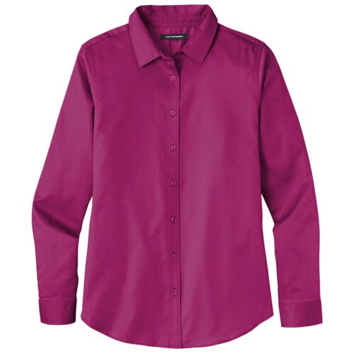Ladies Long Sleeve SuperPro React ™ Twill Shirt Thumbnail