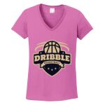 Women's Heavy Cotton 100% Cotton V Neck T Shirt Thumbnail