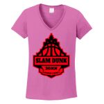 Women's Heavy Cotton 100% Cotton V Neck T Shirt Thumbnail