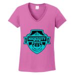 Women's Heavy Cotton 100% Cotton V Neck T Shirt Thumbnail