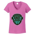 Women's Heavy Cotton 100% Cotton V Neck T Shirt Thumbnail