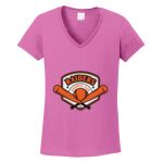 Women's Heavy Cotton 100% Cotton V Neck T Shirt Thumbnail