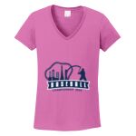 Women's Heavy Cotton 100% Cotton V Neck T Shirt Thumbnail