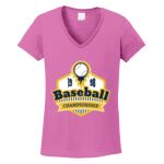 Women's Heavy Cotton 100% Cotton V Neck T Shirt Thumbnail