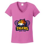 Women's Heavy Cotton 100% Cotton V Neck T Shirt Thumbnail