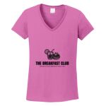 Women's Heavy Cotton 100% Cotton V Neck T Shirt Thumbnail