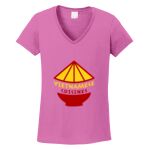 Women's Heavy Cotton 100% Cotton V Neck T Shirt Thumbnail