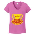 Women's Heavy Cotton 100% Cotton V Neck T Shirt Thumbnail