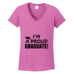 Women's Heavy Cotton 100% Cotton V Neck T Shirt Thumbnail