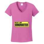 Women's Heavy Cotton 100% Cotton V Neck T Shirt Thumbnail