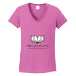 Women's Heavy Cotton 100% Cotton V Neck T Shirt Thumbnail