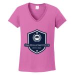 Women's Heavy Cotton 100% Cotton V Neck T Shirt Thumbnail