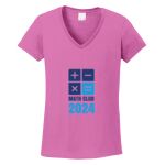 Women's Heavy Cotton 100% Cotton V Neck T Shirt Thumbnail