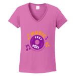 Women's Heavy Cotton 100% Cotton V Neck T Shirt Thumbnail