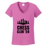 Women's Heavy Cotton 100% Cotton V Neck T Shirt Thumbnail