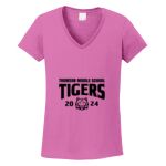 Women's Heavy Cotton 100% Cotton V Neck T Shirt Thumbnail