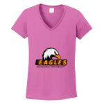 Women's Heavy Cotton 100% Cotton V Neck T Shirt Thumbnail
