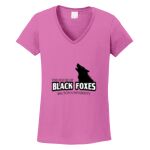 Women's Heavy Cotton 100% Cotton V Neck T Shirt Thumbnail