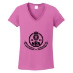 Women's Heavy Cotton 100% Cotton V Neck T Shirt Thumbnail