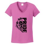 Women's Heavy Cotton 100% Cotton V Neck T Shirt Thumbnail