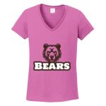 Women's Heavy Cotton 100% Cotton V Neck T Shirt Thumbnail