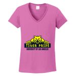 Women's Heavy Cotton 100% Cotton V Neck T Shirt Thumbnail