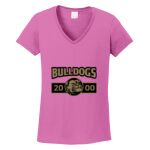Women's Heavy Cotton 100% Cotton V Neck T Shirt Thumbnail