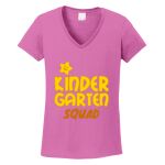 Women's Heavy Cotton 100% Cotton V Neck T Shirt Thumbnail