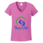 Women's Heavy Cotton 100% Cotton V Neck T Shirt Thumbnail
