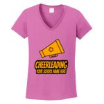 Women's Heavy Cotton 100% Cotton V Neck T Shirt Thumbnail