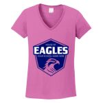 Women's Heavy Cotton 100% Cotton V Neck T Shirt Thumbnail