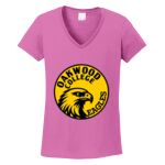 Women's Heavy Cotton 100% Cotton V Neck T Shirt Thumbnail