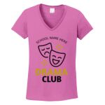 Women's Heavy Cotton 100% Cotton V Neck T Shirt Thumbnail