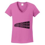 Women's Heavy Cotton 100% Cotton V Neck T Shirt Thumbnail