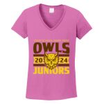 Women's Heavy Cotton 100% Cotton V Neck T Shirt Thumbnail