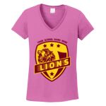 Women's Heavy Cotton 100% Cotton V Neck T Shirt Thumbnail
