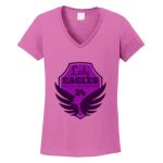 Women's Heavy Cotton 100% Cotton V Neck T Shirt Thumbnail