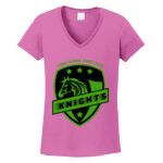 Women's Heavy Cotton 100% Cotton V Neck T Shirt Thumbnail