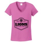 Women's Heavy Cotton 100% Cotton V Neck T Shirt Thumbnail