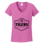 Women's Heavy Cotton 100% Cotton V Neck T Shirt Thumbnail