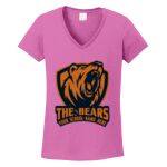 Women's Heavy Cotton 100% Cotton V Neck T Shirt Thumbnail