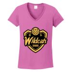 Women's Heavy Cotton 100% Cotton V Neck T Shirt Thumbnail