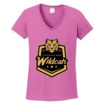 Women's Heavy Cotton 100% Cotton V Neck T Shirt Thumbnail