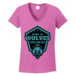 Women's Heavy Cotton 100% Cotton V Neck T Shirt Thumbnail