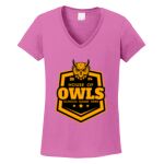 Women's Heavy Cotton 100% Cotton V Neck T Shirt Thumbnail