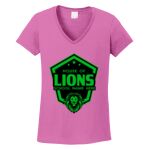 Women's Heavy Cotton 100% Cotton V Neck T Shirt Thumbnail