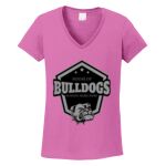 Women's Heavy Cotton 100% Cotton V Neck T Shirt Thumbnail