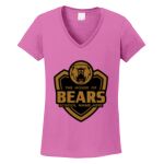Women's Heavy Cotton 100% Cotton V Neck T Shirt Thumbnail