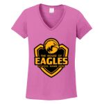 Women's Heavy Cotton 100% Cotton V Neck T Shirt Thumbnail