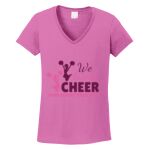 Women's Heavy Cotton 100% Cotton V Neck T Shirt Thumbnail